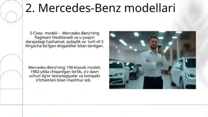 Mercedes-Benz Avtomobillarining Xususiyatlari 4