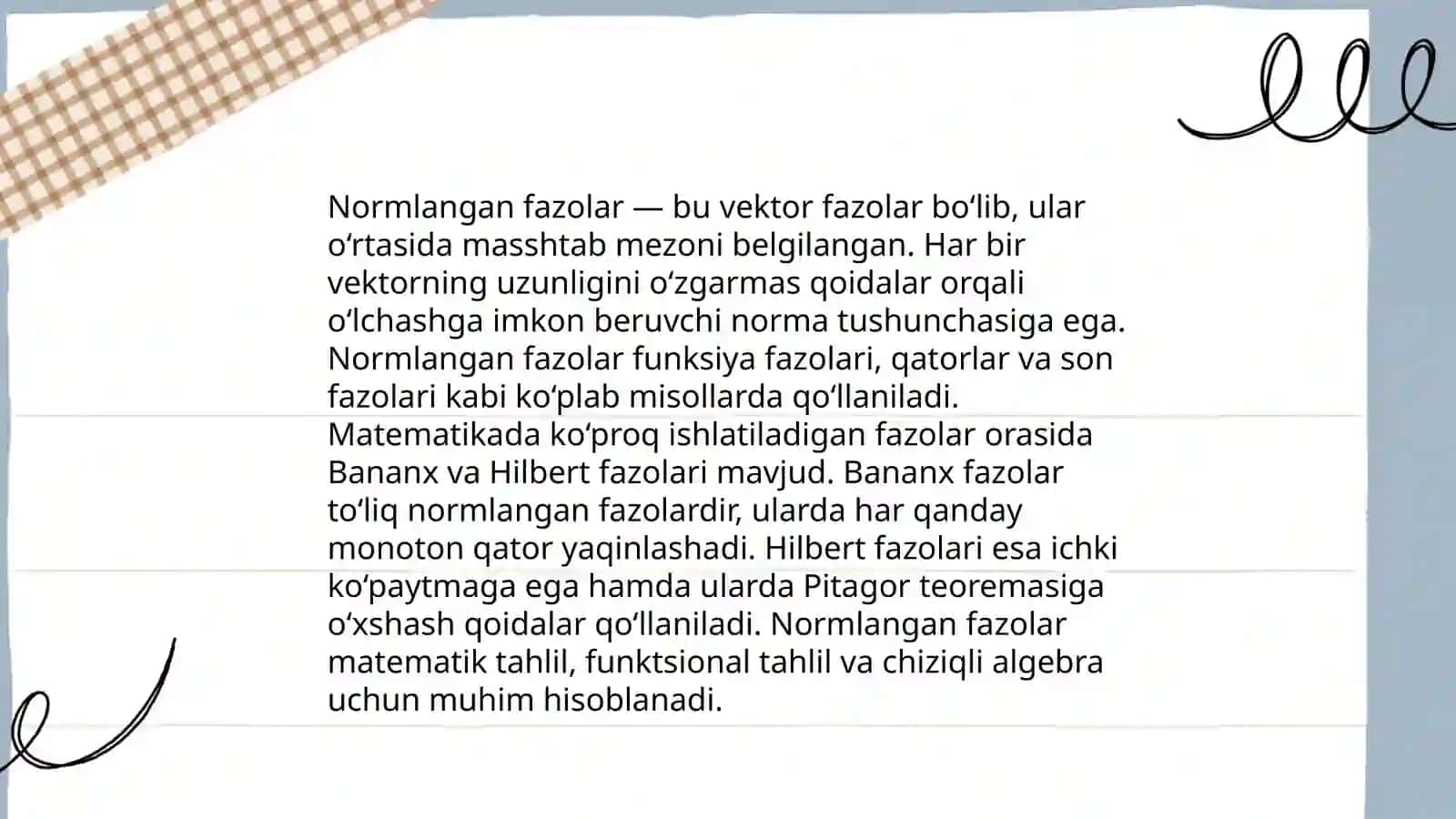 Banach fazosida spektr va rezolventa 4