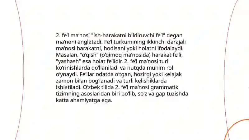 4-sinfda fe'lni o'rganish 4