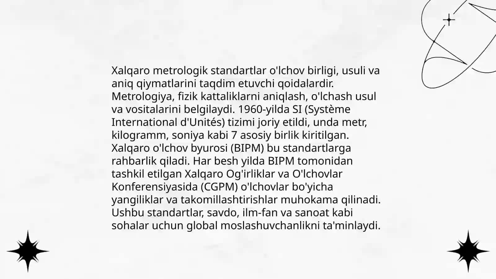 Metrologiya bo'yicha xalqaro tashkilotlar tarixi 4
