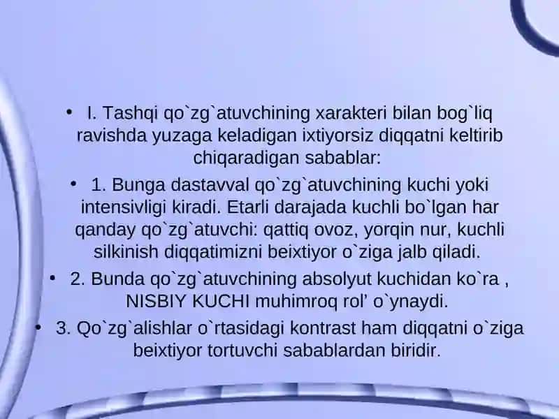 Diqqat haqida tushuncha. 4