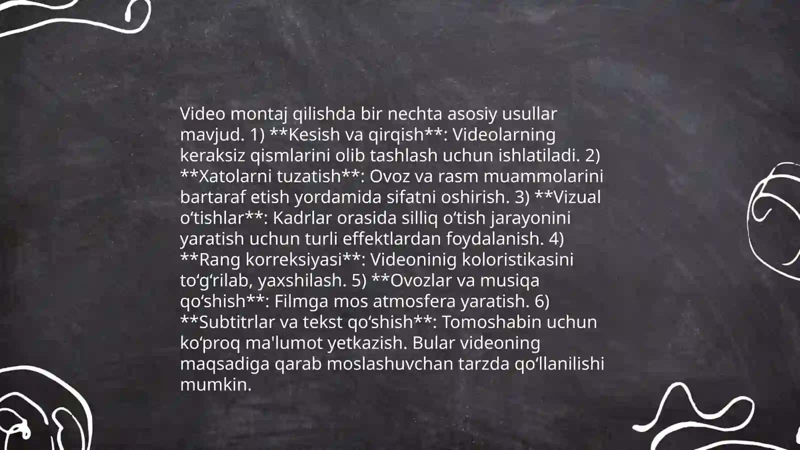 Adobe Premiere Pro video koʻrinishdagi malumotlarni qayta ishlash dasturi 4