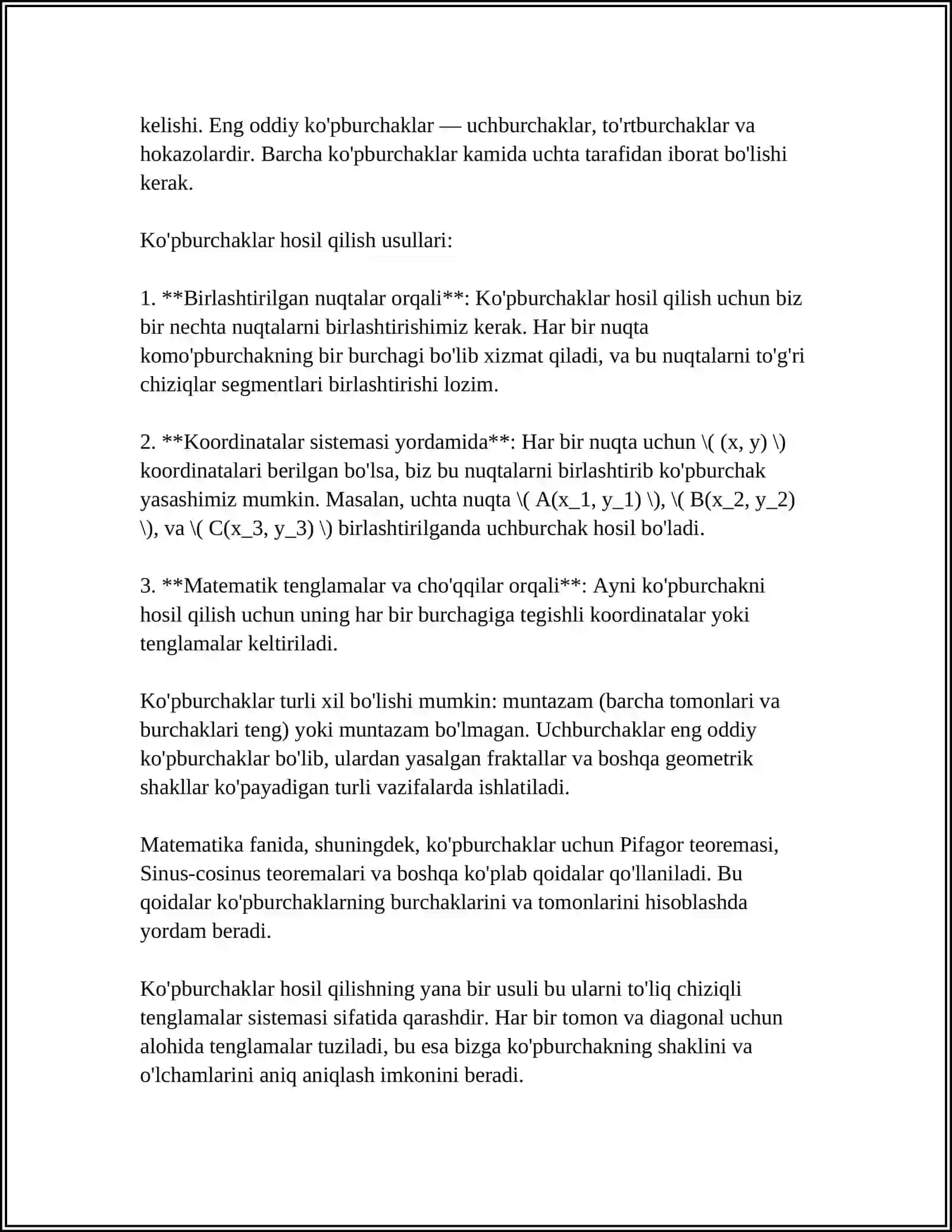 HOSILANING GEOMETIRIK VA FIZIK AMALLARI 4