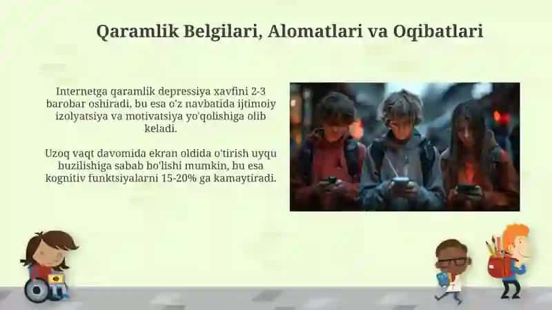 Internetga qaramlik: Ta'rif, Tarqalishi va Sabablari 4