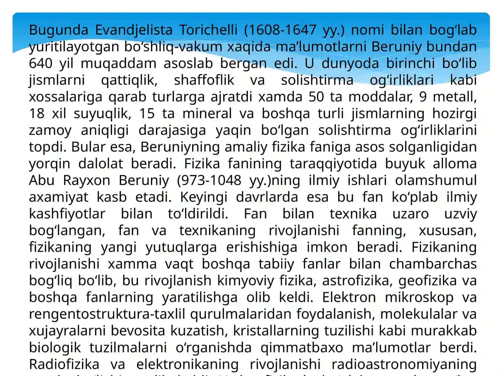 Yangi davr fani. Fanning shakllanish jarayoni va uning zamonaviy talqini. 4