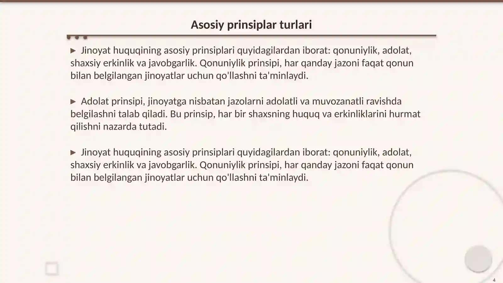 Jinoyat huquqining prinsiplari 4