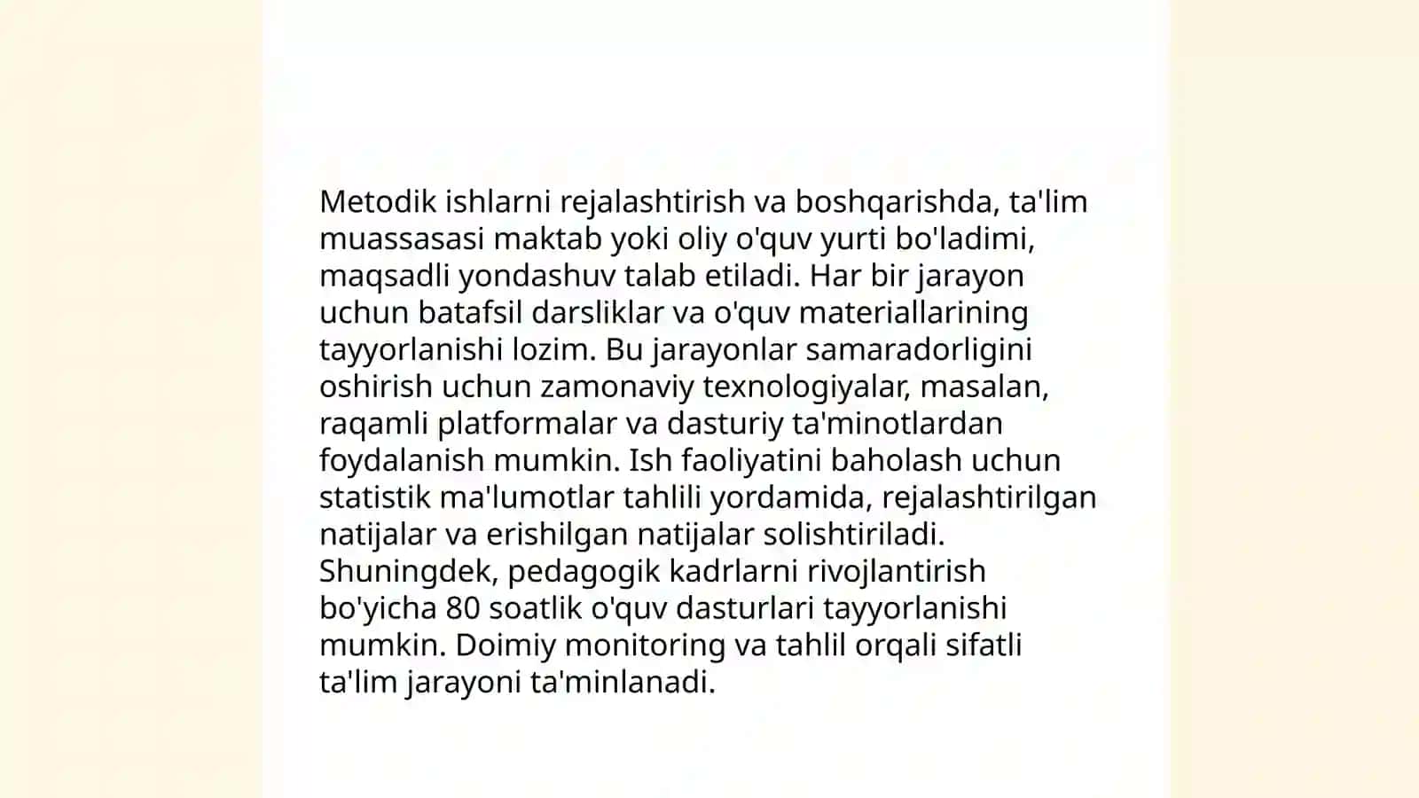 Ta'lim muassasasida metodik ishlarni tashkil etish 4