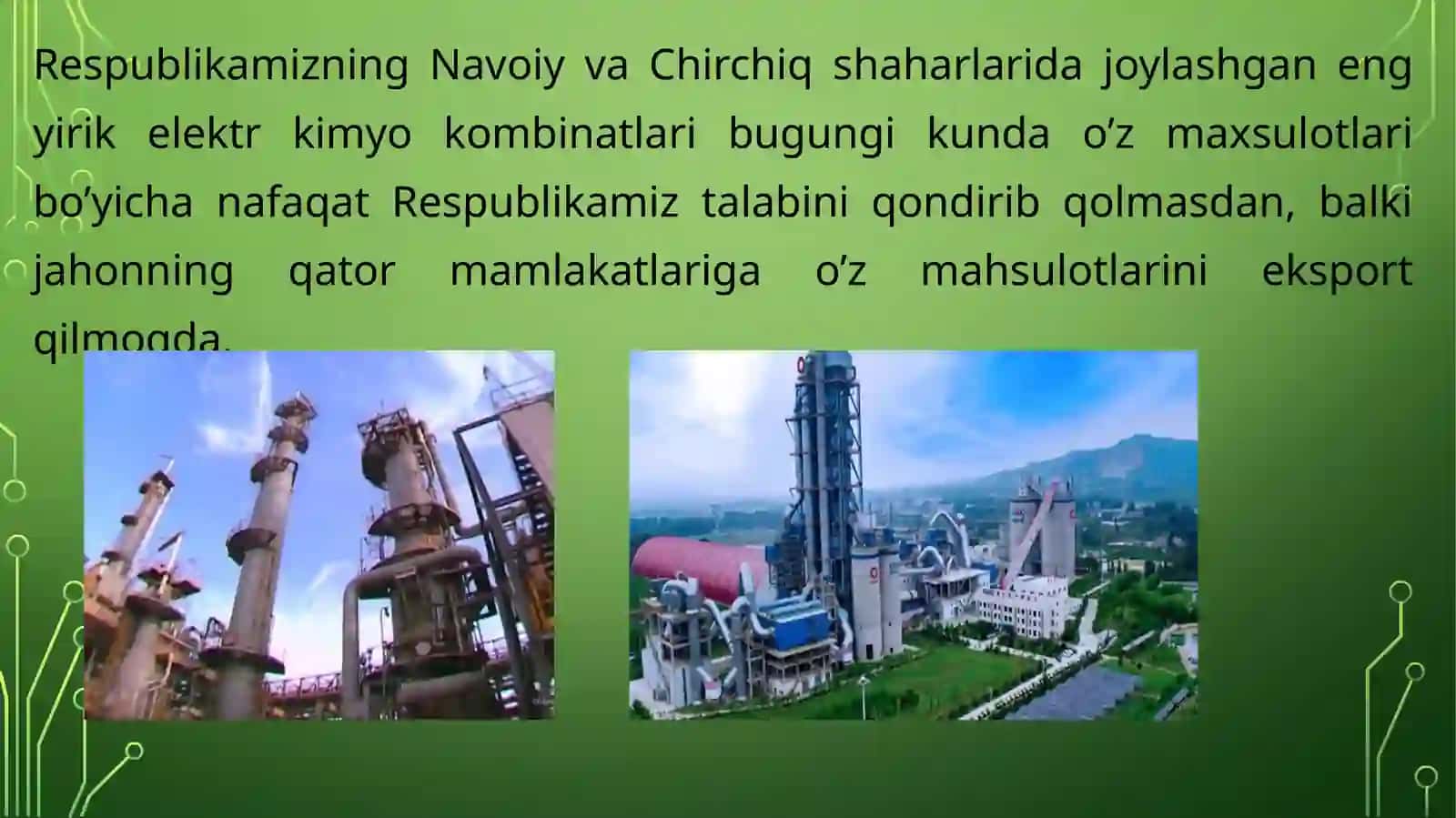 Kimyo fanining sanoat va xalq xoʻjaligi rivojida ahamiyati 4