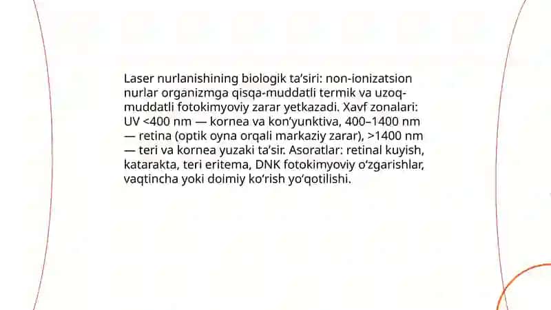 Lazer havfsizligi va himoya vositasi 4
