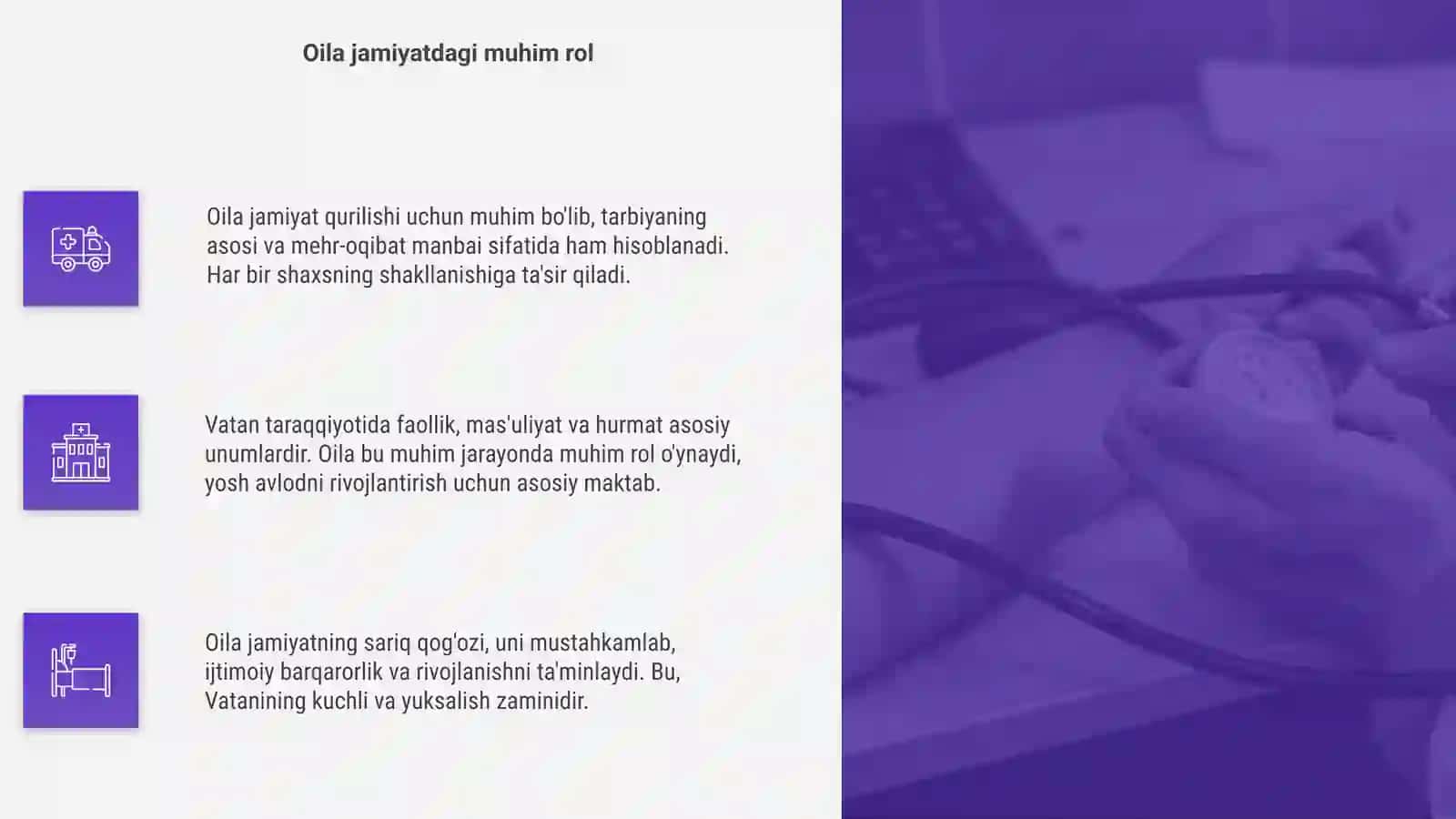 Vatan taraqqiyotiga men ham mas’ulman:Oila jamiyatning asosiy bug’ini 4