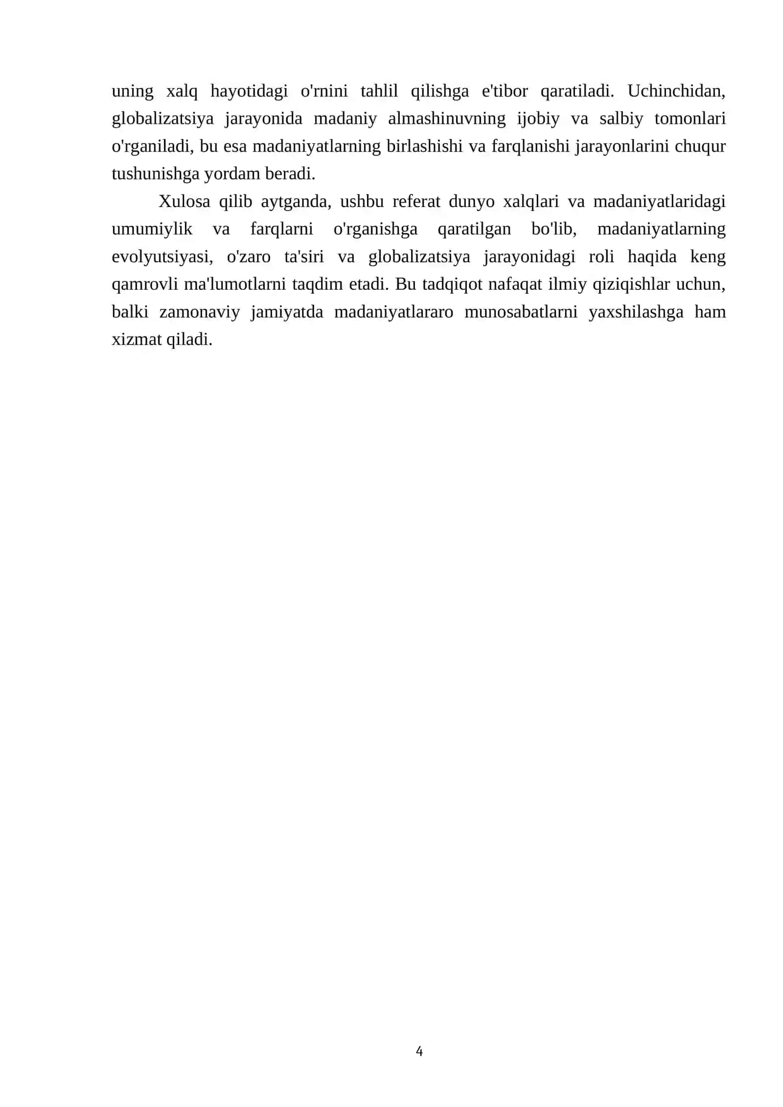 Dunyo xalqlari va madaniyatidagi umumiylik va farqlar 4