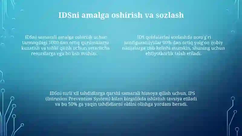 Intruziyani aniqlash tizimlari va tarmoq xavfsizligi 4