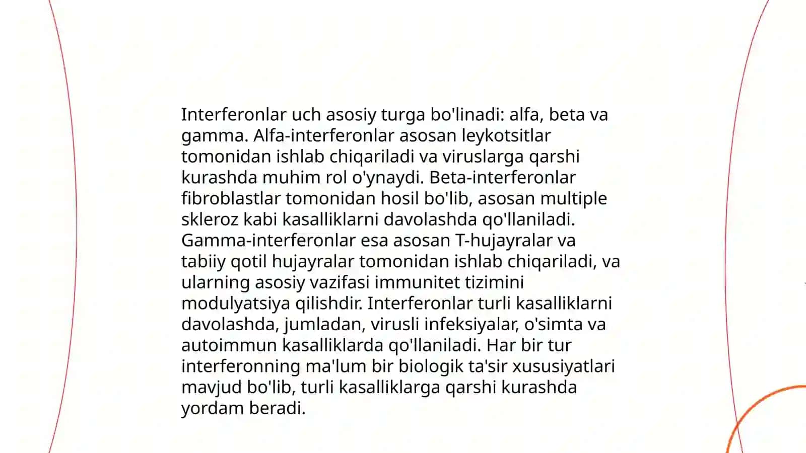 Interferon va sitokinlar, sintezlanishi taʼsir mexanizmi 4