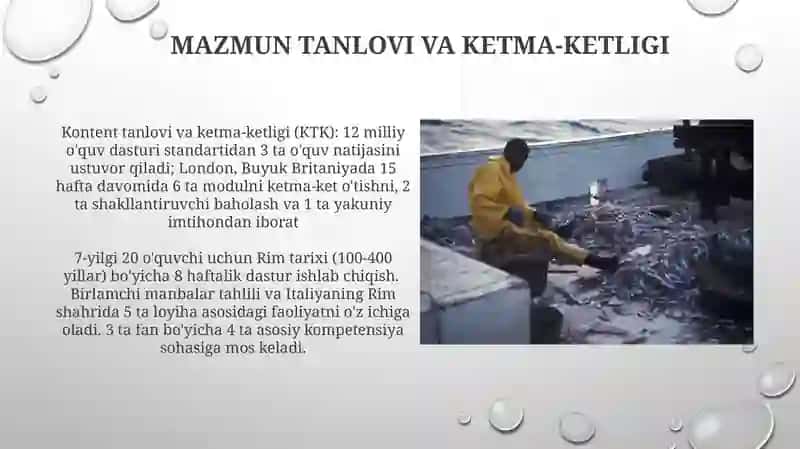 Tarbiya fanidan Soatlar balansi va ishchi oʻquv dasturlarini ishlab chiqish 4