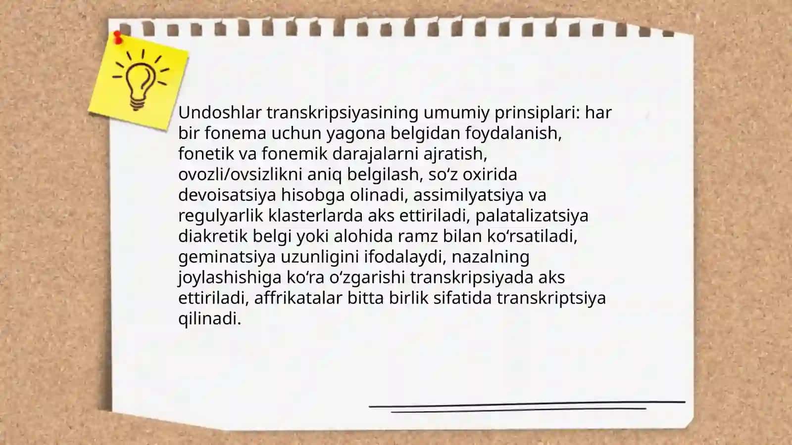 Transkripsiya va Undoshlar transkripsiyasi 4