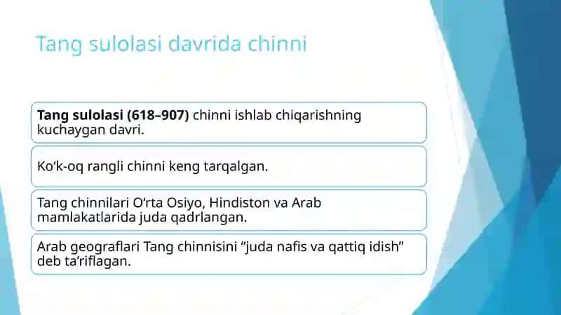 BUYUK IPAK YO‘LIDA CHINNI SAVDOSI 4