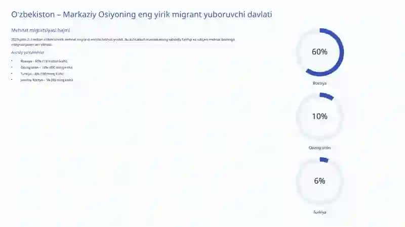 O'zbekiston Migratsiya Jarayonlari: Haqiqiy Raqamlar va Ijtimoiy Ta'sirlar 4