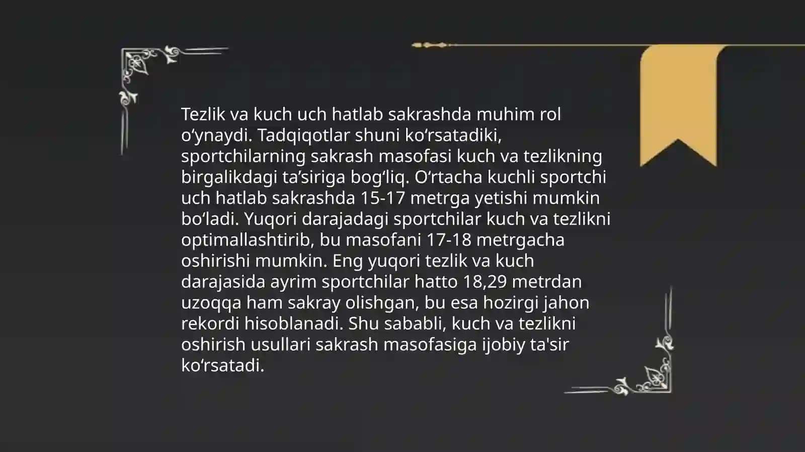 Uch hatlab sakrash texnikasi va uning fazalari oʻrgatish va takomillashtirish 4