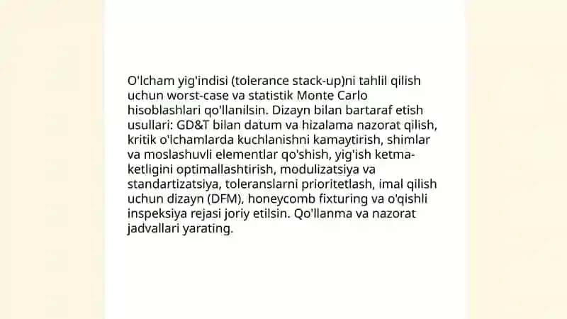 Yigʼishda kelib chiqadigan xatoliklar ularni bartaraf qilish usullari ( krivoship, mexanizm, tizim) 4