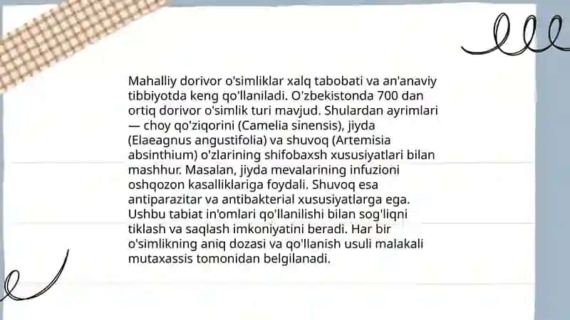 O'zbekistonning o'simlik to'plami 4