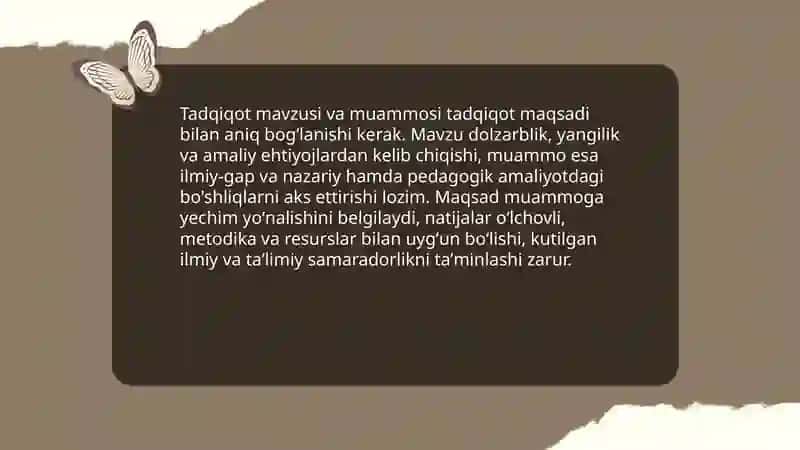 Pedagogik ilmiy tadqiqot ishlarini tashkil etishning maqsad va vazifalari 4