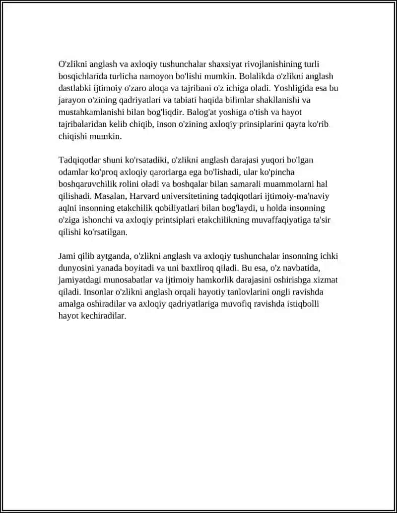 O'SMIR SHAXSIDA AXLOQIY TUSHUNCHALARNI TARKIB TOPISHI 4