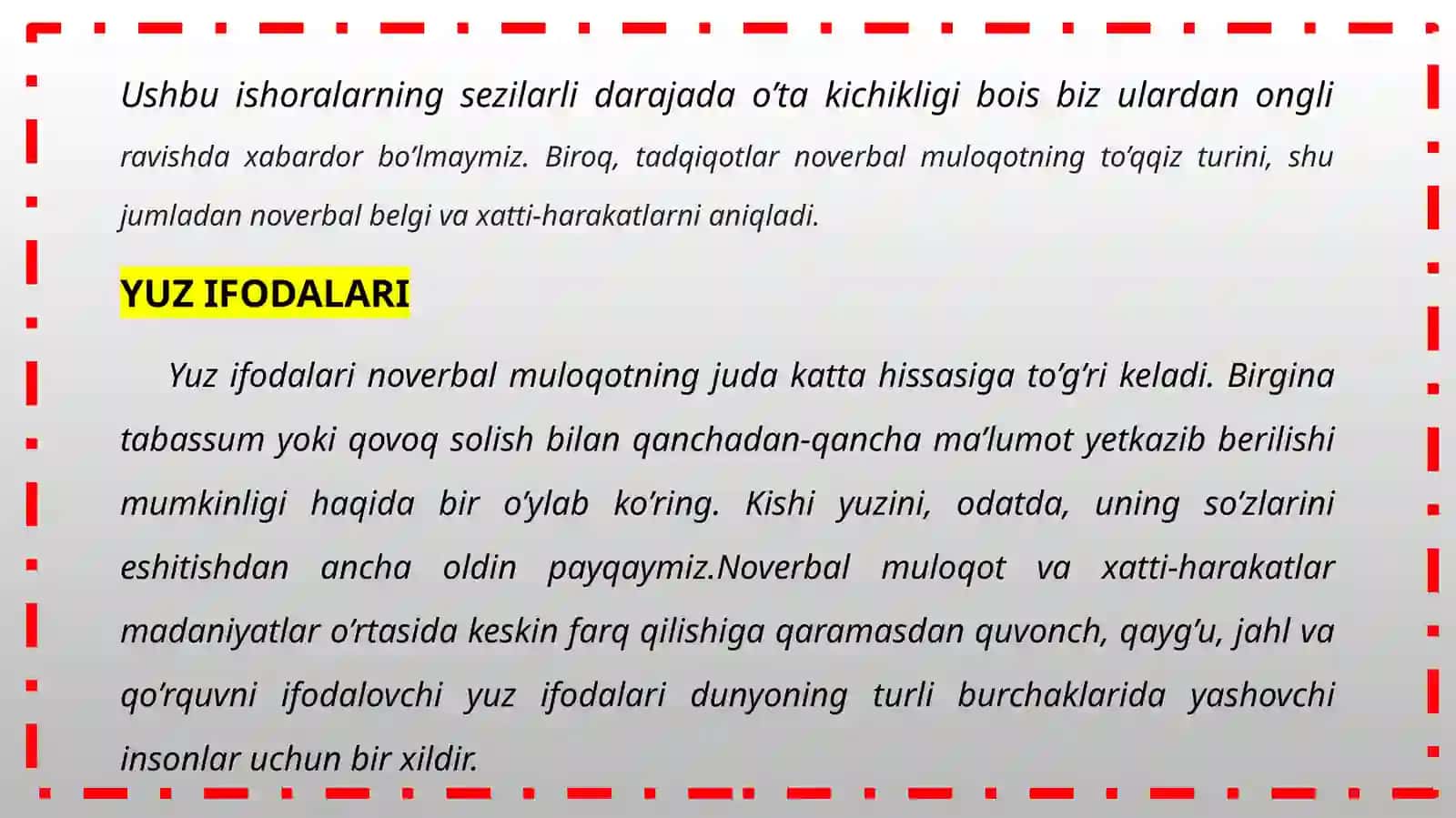 Noverbal muloqot 4