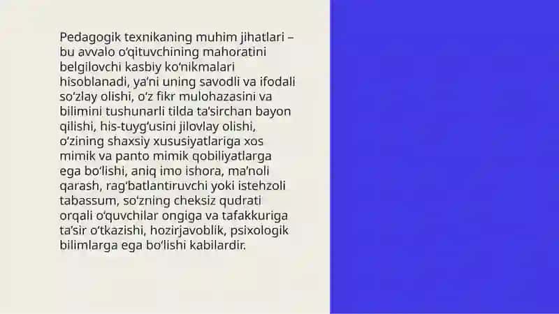 Pedagogik mahorat va kompetensiya seminar mashg‘uloti 4