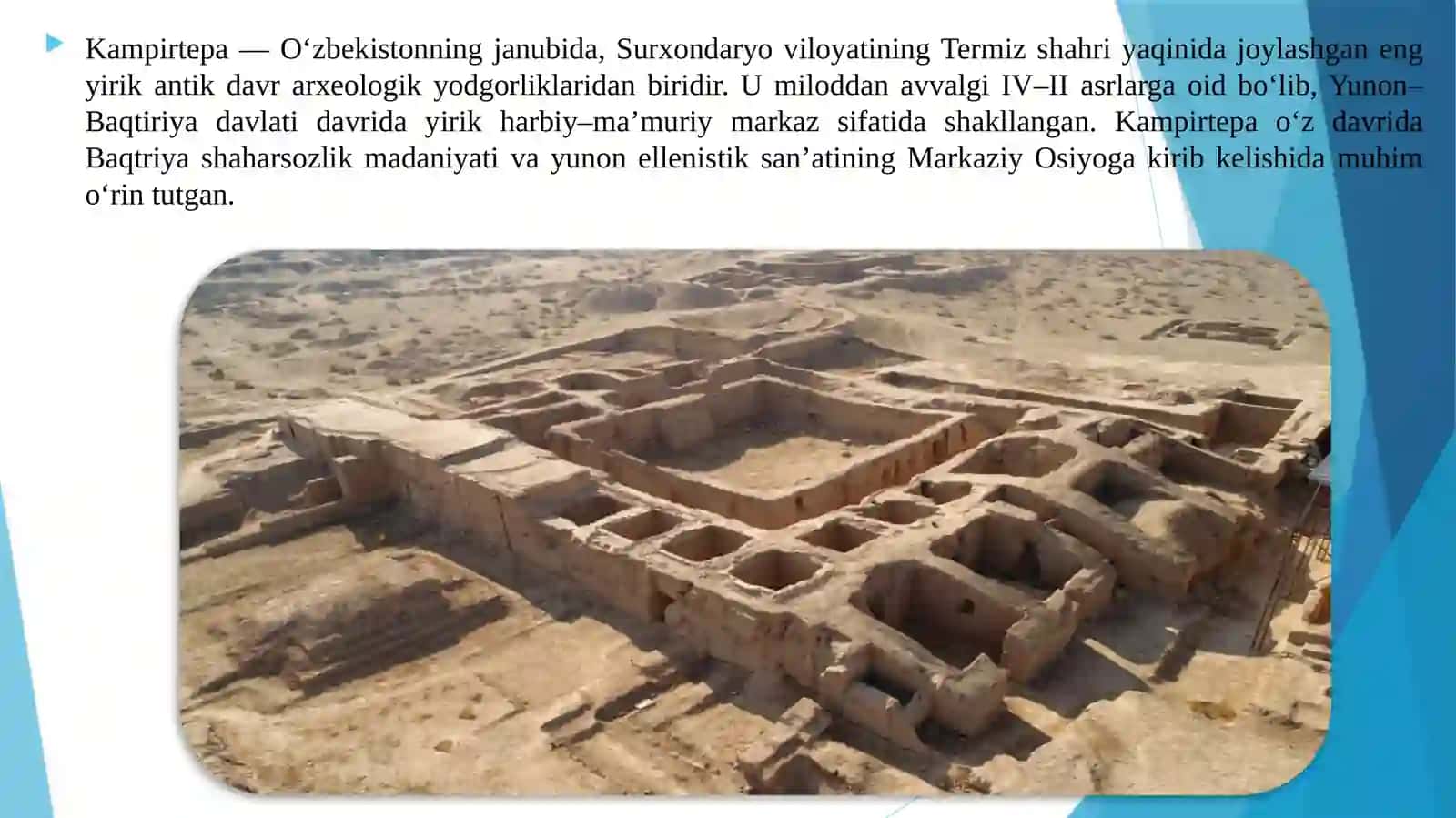 Yunon-Baqtiriya davrida O‘zbekiston hududida san’at 4