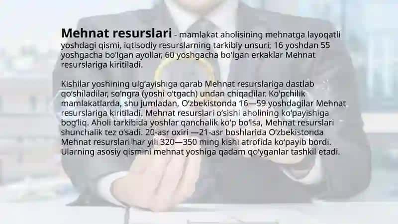 O'zbekiston aholisi va mehnat resurslari 4