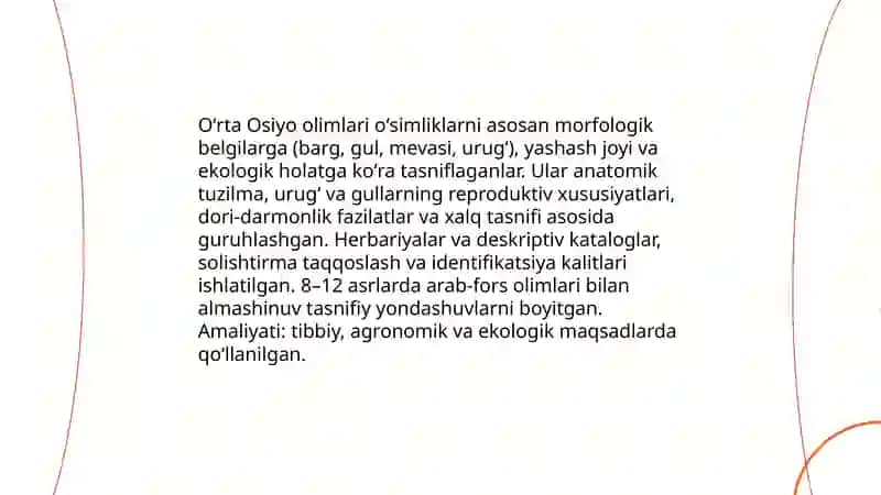 Oʻrta Osiyo olimlarining oʻsimliklar haqidagi fikrlari 4