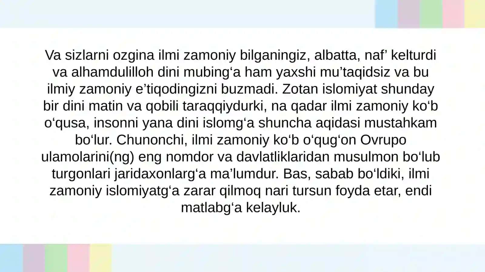 MAHMUDXO‘JA BEHBUDIY. YOSHLARG‘A MUROJAAT (1913) 4