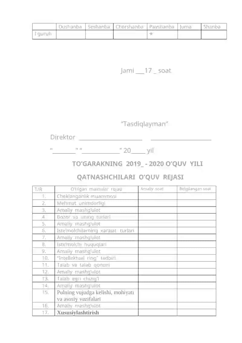 To'garak ishini hisobga olish jurnali 4