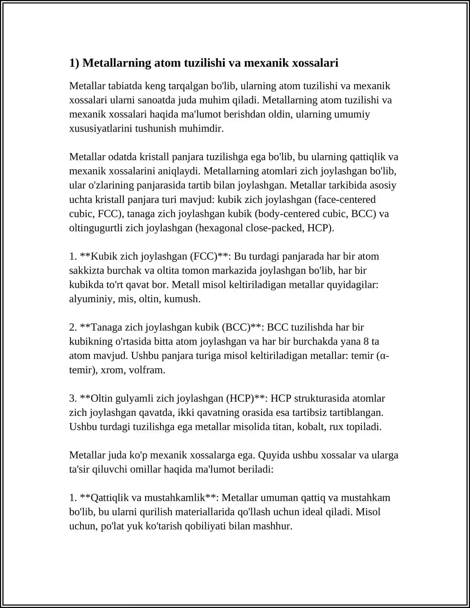 METALLAR VA TURLARI 4