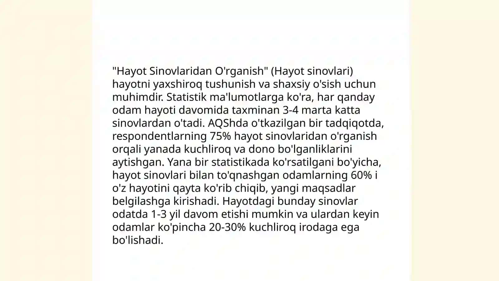 Hayot Sinovlari 4