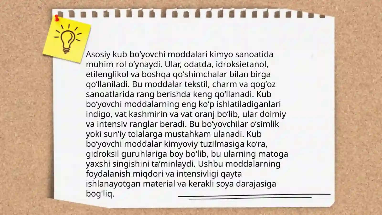 Kub boʻyovchi moddalar bilan boʻyash 4