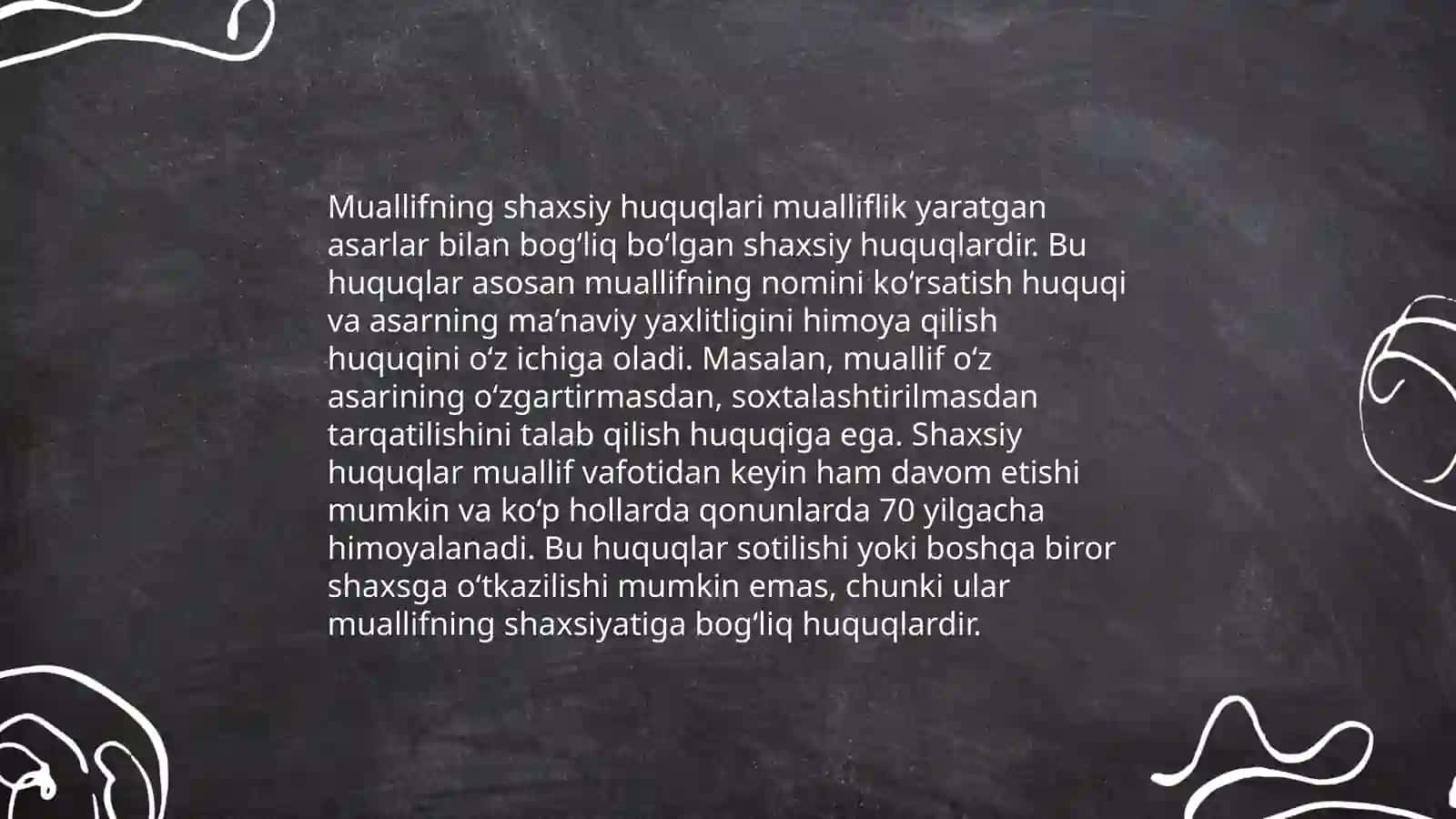 Muallifning shaxsiy-nomulkiy huquqlari 4