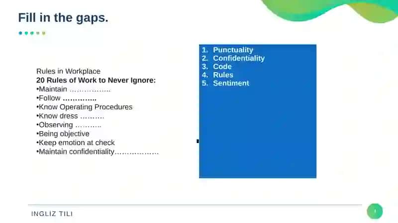 IT Workplace rules 4