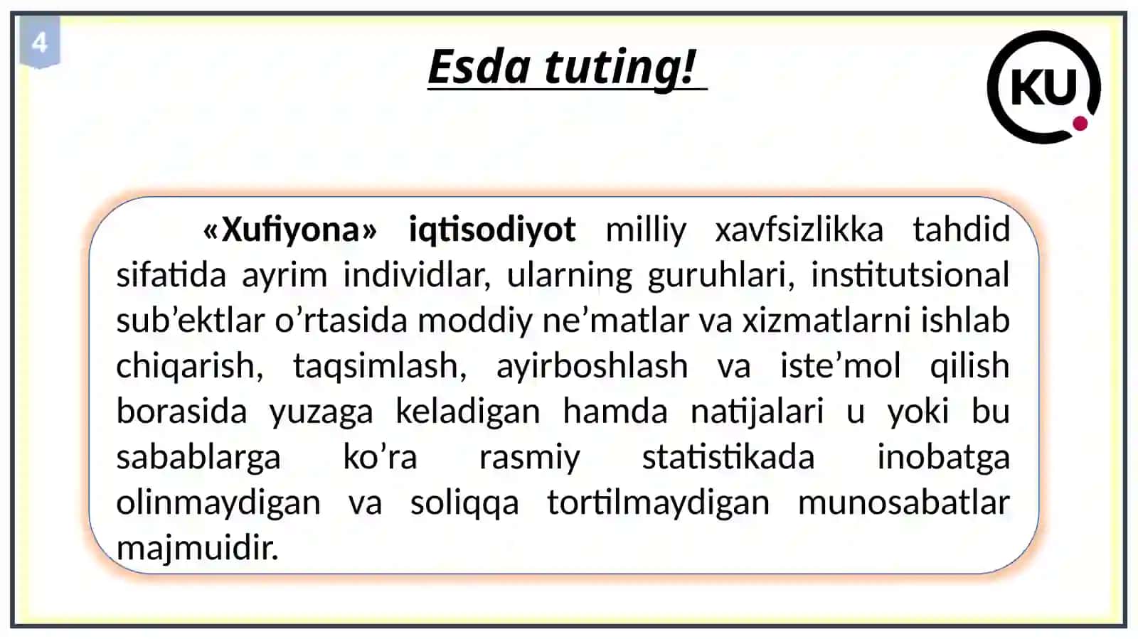 Xufiyona iqtisodiyot 4