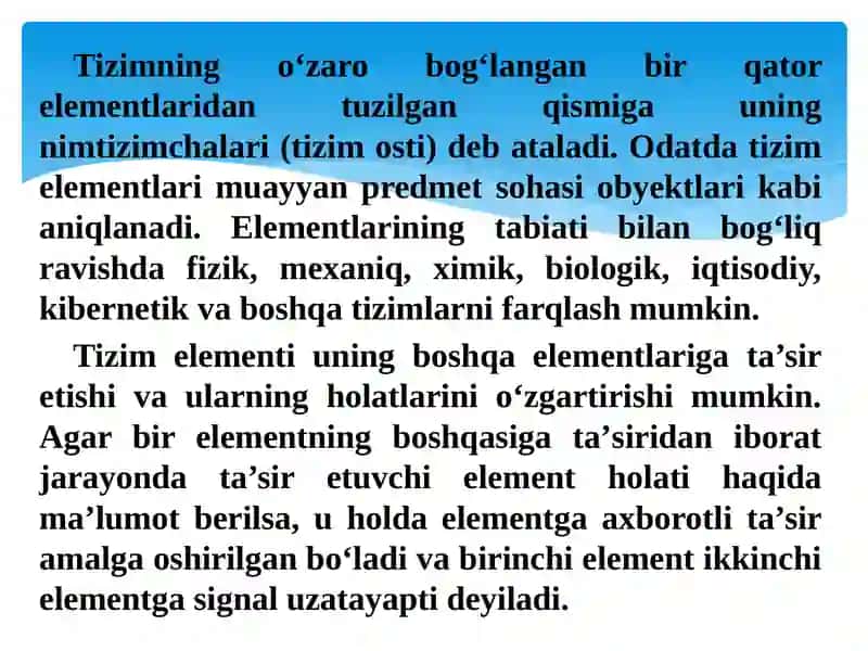 Tizimli tahlil tuzilmasi va tamoyillari 4