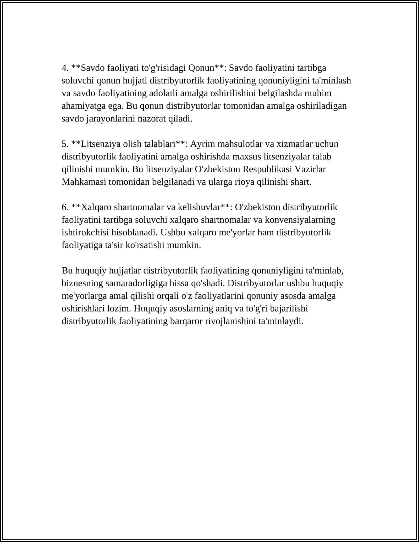 DISTRIBYUTORLIK FAOLIYATI. FARMATSEVTIK OMBOR 4
