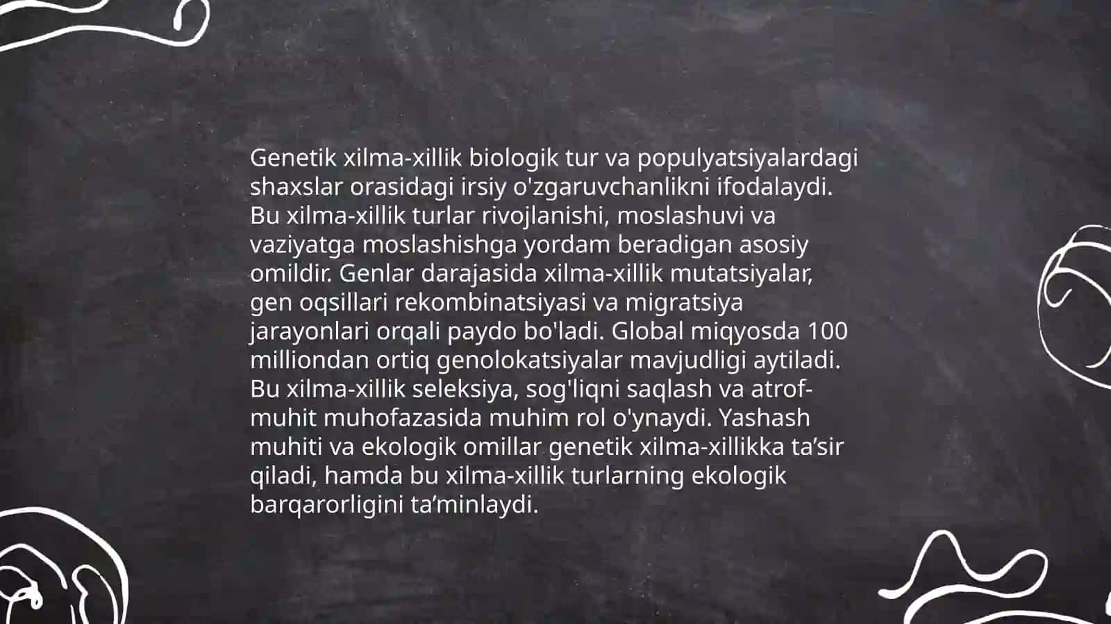 Irsiyat va atrof muhit 4