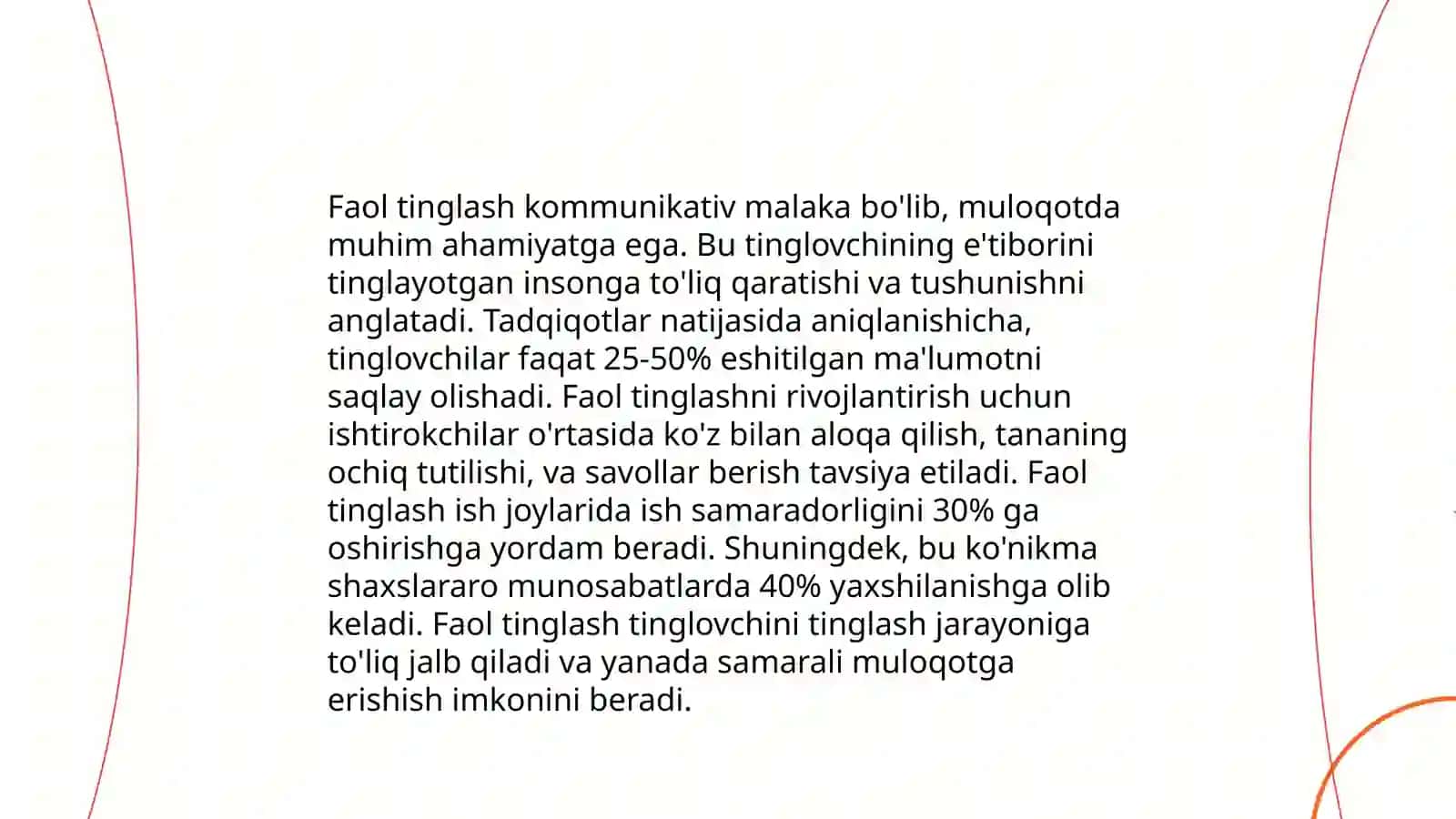 O'layotgan inson bilan suxbatlashish xususiyatlari 4