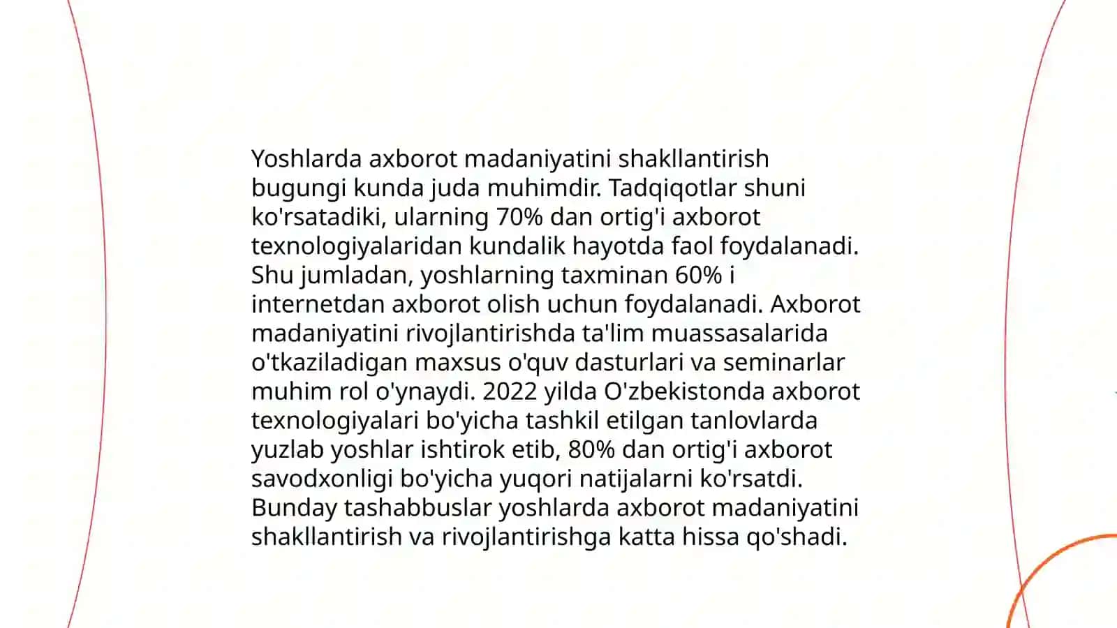 Axborot iste'moli madaniyati mazmuni va mohiyati 4