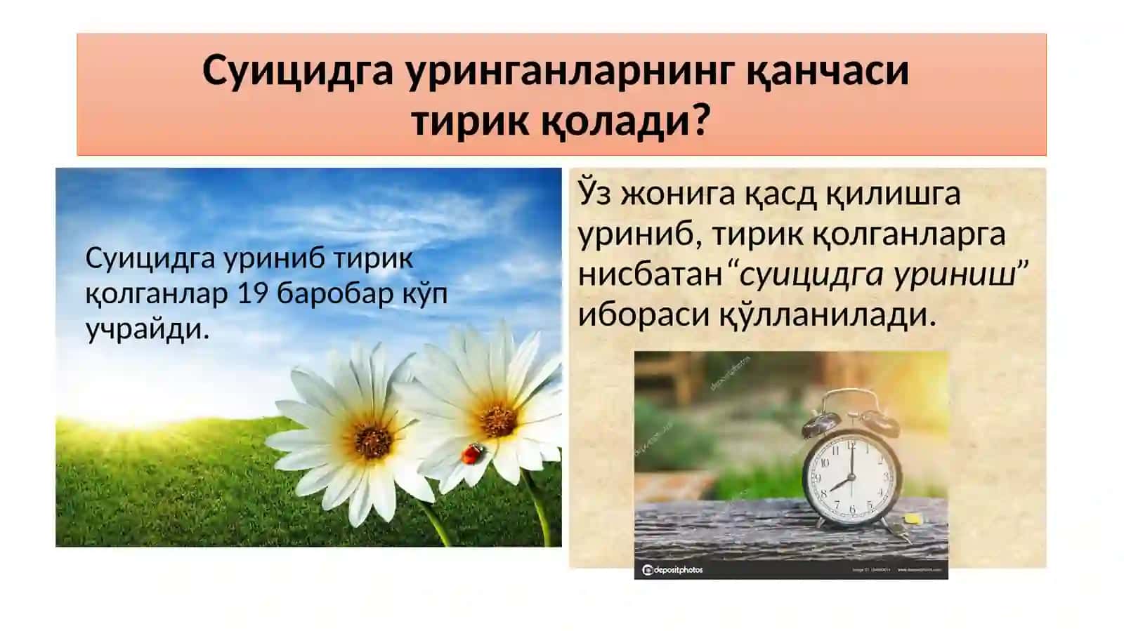 ДЕПРЕССИЯ ВА СУИЦИД 101 ГУРУХ ТАЛАБАСИ ПАНЖИЕВА ИРОДА 4