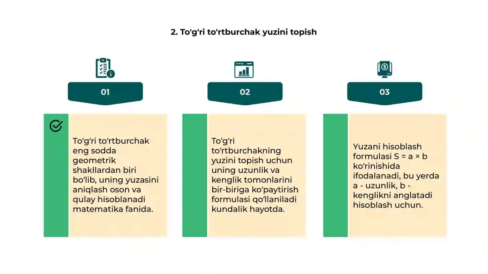 Figuralarning yuzi.fugura yuzlarini o'lchash usullari 4