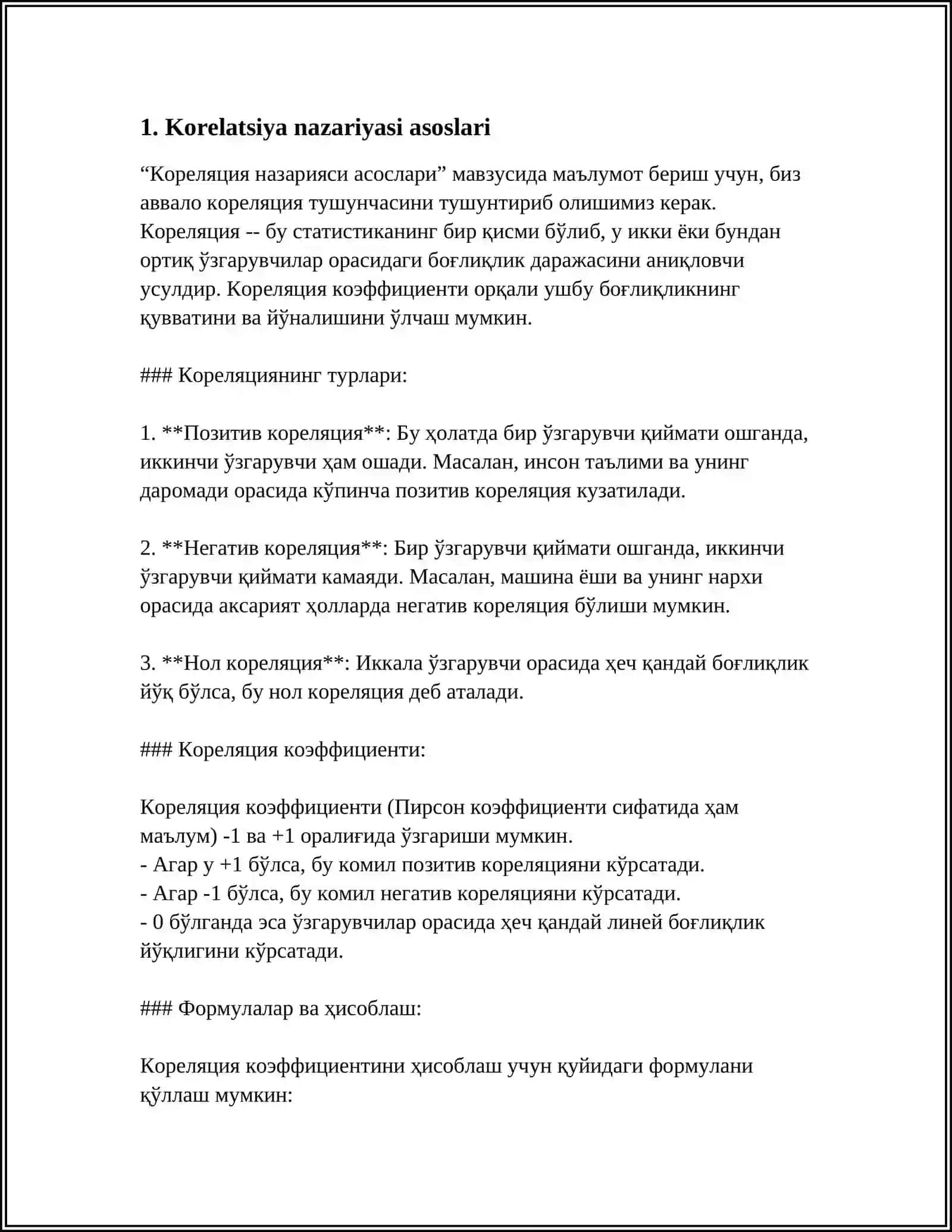KORRELZATSIYA NAZARIYASI ELEMENLARI 4
