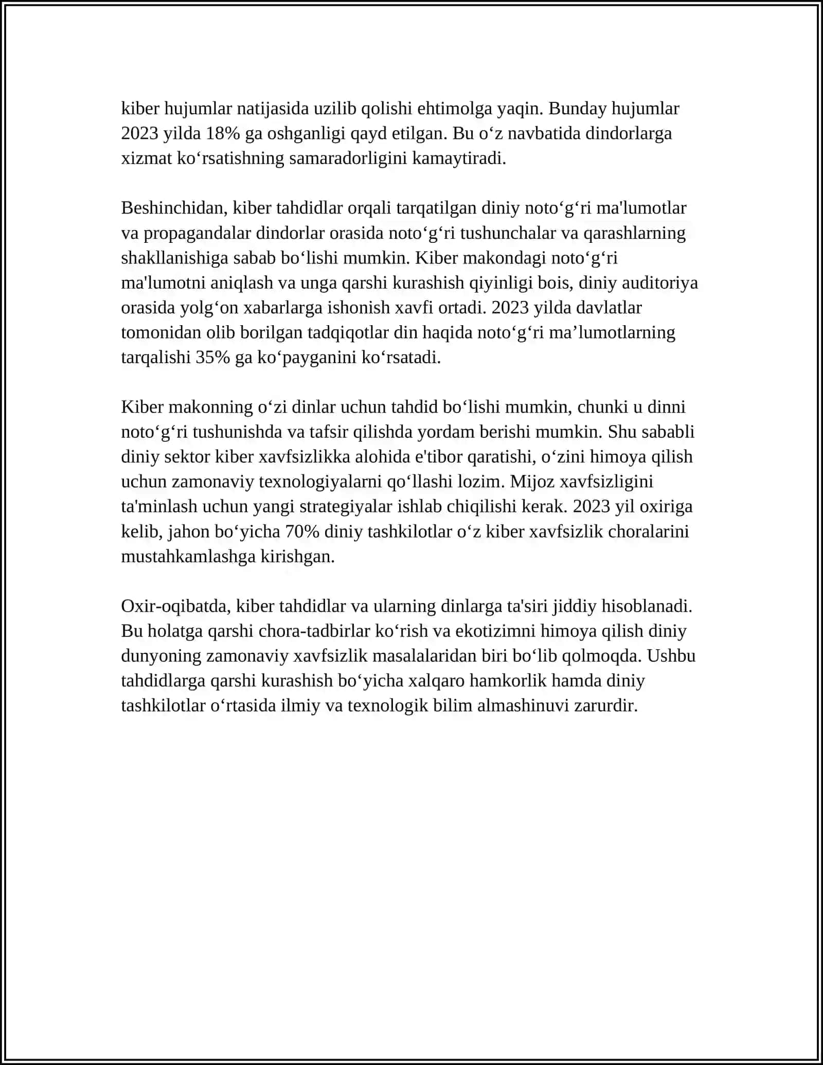 KIBER MAKONDA DIN. MISSIYONERLIK VA PROZELITIZIMNING IJTIMOIY- SIYOSIY XAVFI 4