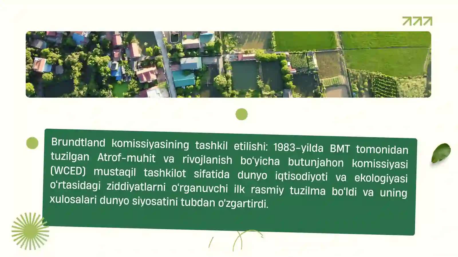 GRO XARLEM BRUNDTLAND: BARQAROR RIVOJLANISH KONSEPSIYASI 4
