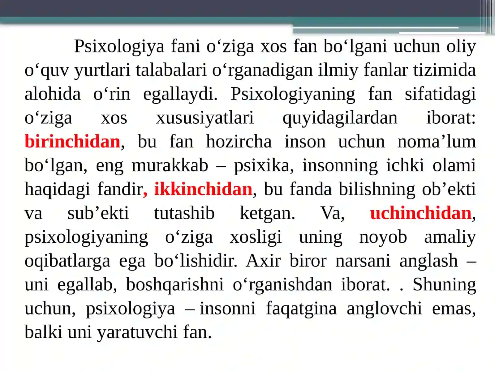 Psixologiya Tarixi Fanining Predmet va Vazifalari 4